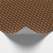 Flaming Phoenix Circular Graphic Cadeaupapier (Hoek)