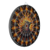 Flaming Phoenix Circular Graphic Dartbord (Voorkant Links)