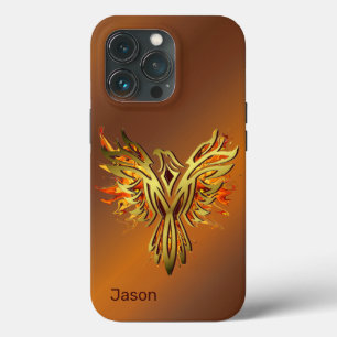 Flaming Phoenix in Bronze Case-Mate iPhone Case