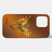 Flaming Phoenix in Bronze Case-Mate iPhone Case (Achterkant (horizontaal))