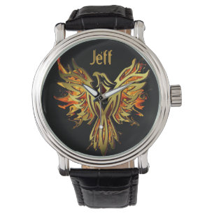 Flaming Phoenix persoonlijk Horloge