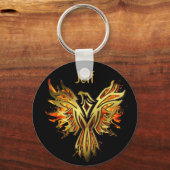 Flaming Phoenix Sleutelhanger (Voorkant)