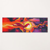 Flaming Phoenix Yogamat (Voorkant (horizontaal))