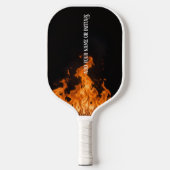 Flaming  pickleball paddle (Voorkant)