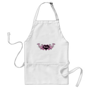 Flaming Pink Hottie Heart Standaard Schort