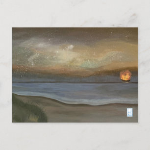 Flaming Pirate schip van Ocracoke Briefkaart