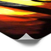 Flaming Pocket Aces Poker schilderij van Teo Alfon Poster (Hoek)