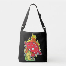 Flaming Psychedelic Mushroom Illustratie Kunst