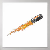 Flaming Puck Poster (Voorkant)