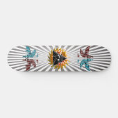 Flaming Pyramid Eye Skateboard (Horizontaal)