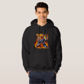 Flaming 'R' Biker Hoodie (Voorkant volledig)