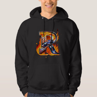 Flaming 'R' Biker Hoodie
