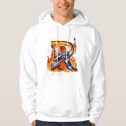 Flaming 'R' Biker Hoodie (Voorkant)