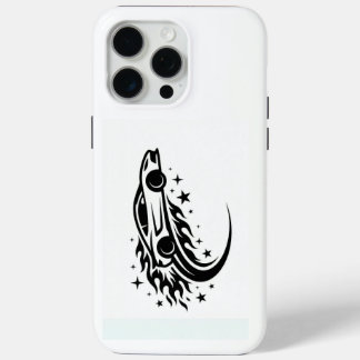 Flaming Racer Silhouette  iPhone 15 Pro Max Hoesje