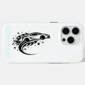 Flaming Racer Silhouette  Case-Mate iPhone Case (Achterkant (horizontaal))