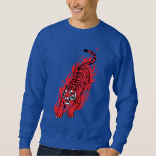 Flaming Red Tiger – Fierce Fire Beast T-shirt