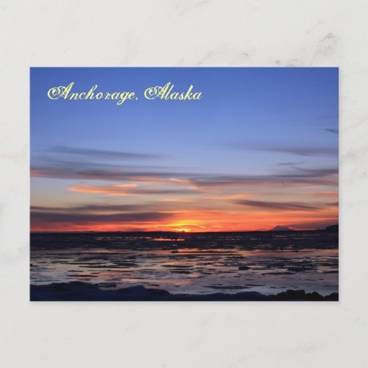 Flaming Redoubt Briefkaart (Voorkant)