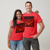 Flaming Regeboorte T-shirt (Unisex)