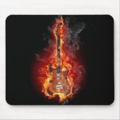 Flaming rock guitar muismat (Voorkant)