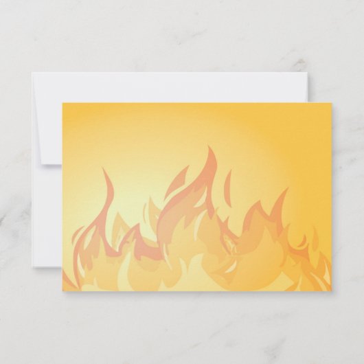 Flaming Roller Skating Party Dank u wel briefkaart (Achterkant)