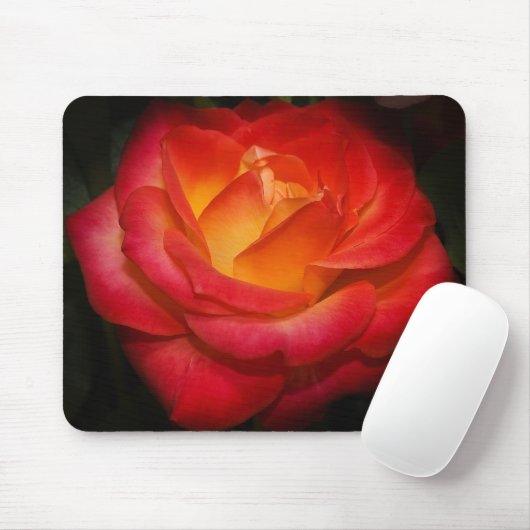Flaming roos mousepad muismat (Met muis)