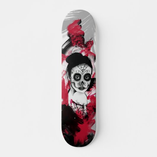 Flaming Rubies Inc. Dag van het dode skateboard (Voorkant)