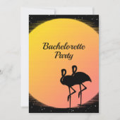 Flaming Setting Sun Evening Wedding Kaart (Voorkant)