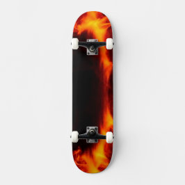 Flaming Skateboard