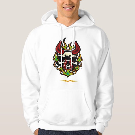 Flaming Skull Hoodie (Voorkant)