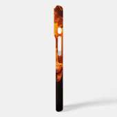 Flaming Skull iPhone 16 Hoesje (Achterkant / Links)