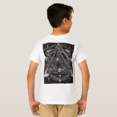 Flaming Skull Logo Kinder’ Ronde T-Shirt Design (Achterkant volledig)