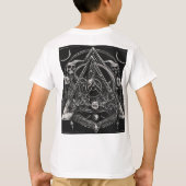 Flaming Skull Logo Kinder’ Ronde T-Shirt Design (Achterkant)