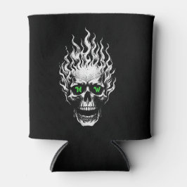Flaming Skull Personalized Blikjeskoeler
