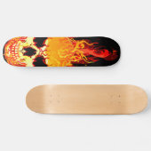 Flaming Skull Skateboard (Horizontaal)