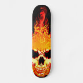 Flaming Skull Skateboard (Voorkant)