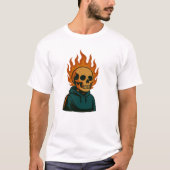 Flaming Skull T-shirt (Voorkant)