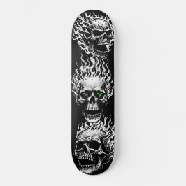 Flaming Skulls Personalized Persoonlijk Skateboard