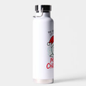 Flaming Snowman Christmas Insulated Holiday Tumble Waterfles (Rechts)