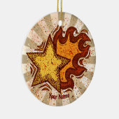 Flaming Star Keramisch Ornament (Rechts)
