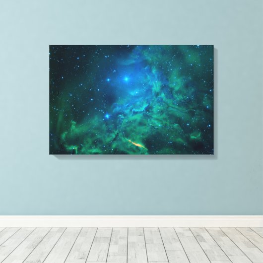 Flaming Star Nebula Canvas Afdruk (Insitu (Houten vloer))