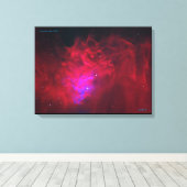 Flaming Star Nebula IC405 Canvas Afdruk (Insitu (Houten vloer))