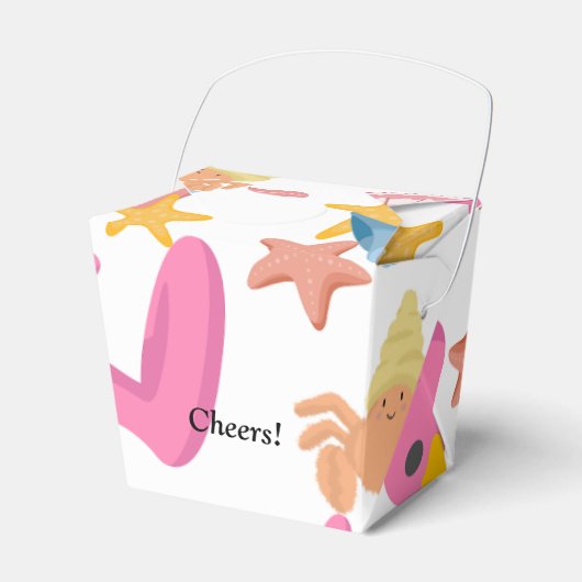 Flaming summer party bedankdoosjes (Voorkant Zijde)