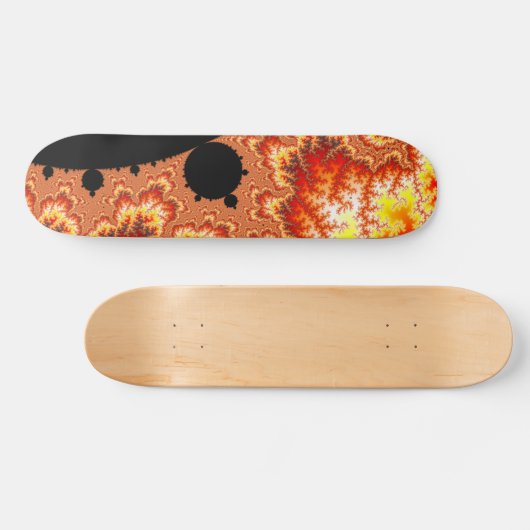 Flaming Sun - Fractal Skateboard (Horizontaal)