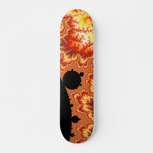 Flaming Sun - Fractal Skateboard (Voorkant)