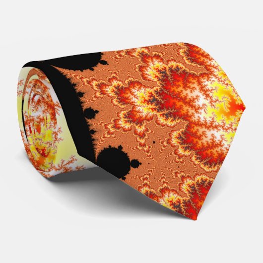 Flaming Sun - Fractal Stropdas (Opgerold)