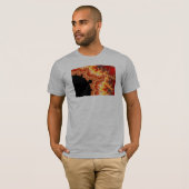 Flaming Sun - Fractal T-shirt (Voorkant volledig)