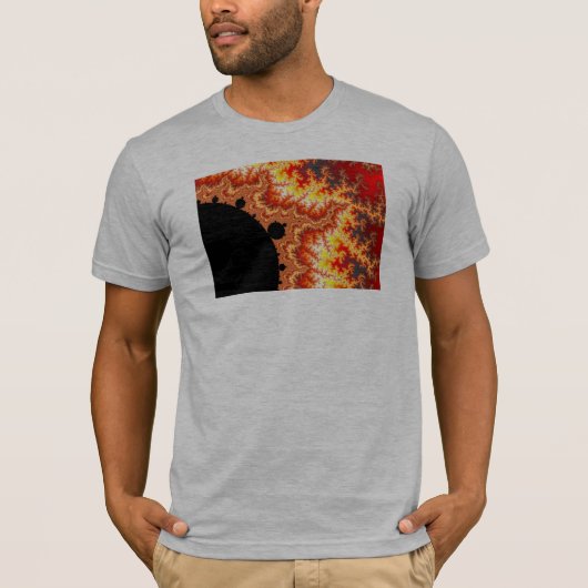 Flaming Sun - Fractal T-shirt (Voorkant)