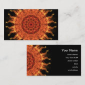Flaming Sun Visitekaartje (Voorkant / Achterkant)