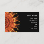 Flaming Sun Visitekaartje (Achterkant)