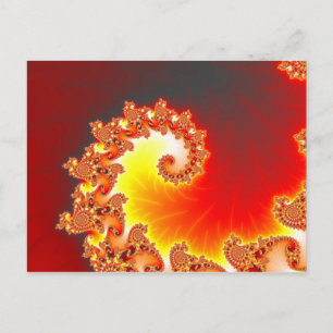 Flaming Tentacle - Fractal Art Briefkaart